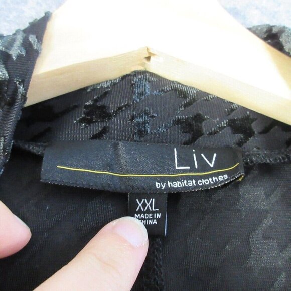 LIV by Habitat Women's Lagenlook Velour Cardigan Open Front Dark Green XXL 254 - Picture 4 of 11